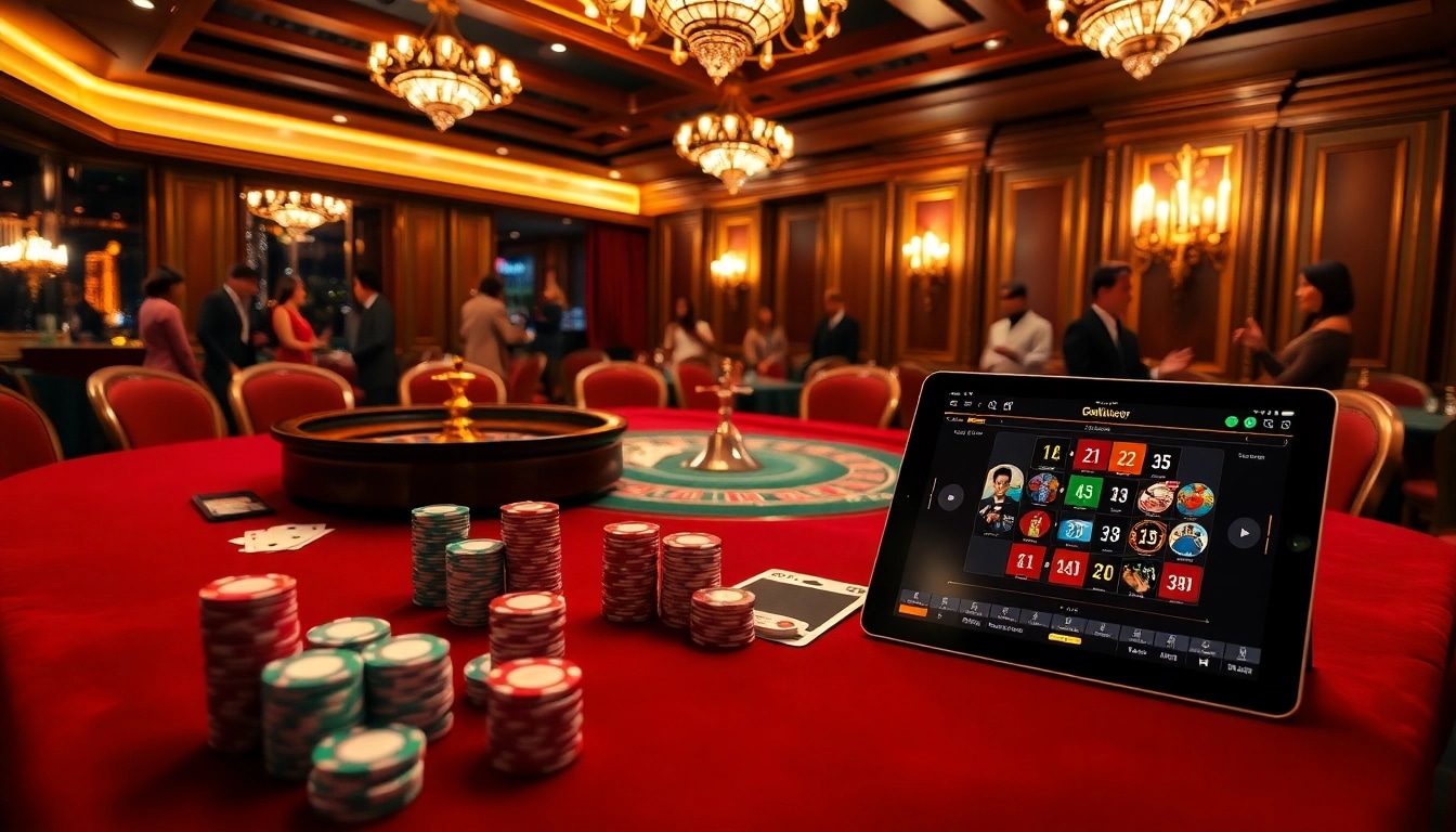Immerse yourself in the vibrant atmosphere of gambling at https://888vi.io/ with poker chips and roulette excitement.