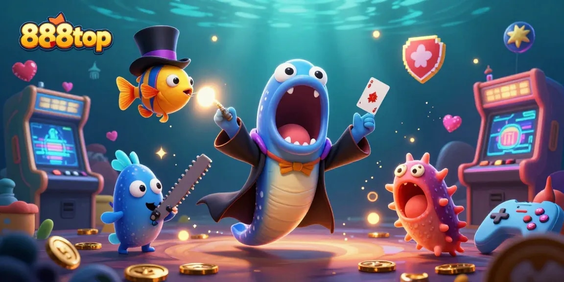 Experience thrilling gameplay with 888top at a vibrant casino under the sea.