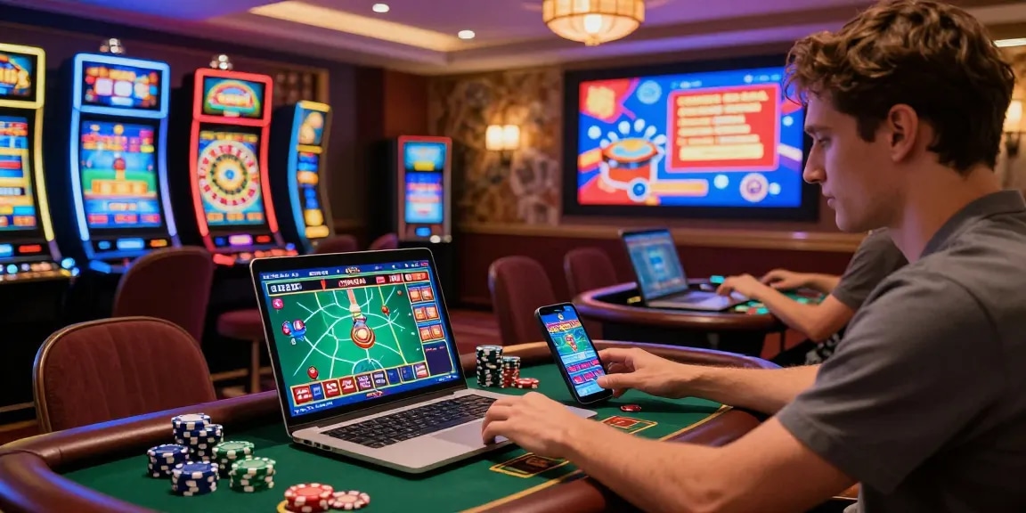 Engaging online gambling experience with hm88.com interface and vibrant gaming elements.