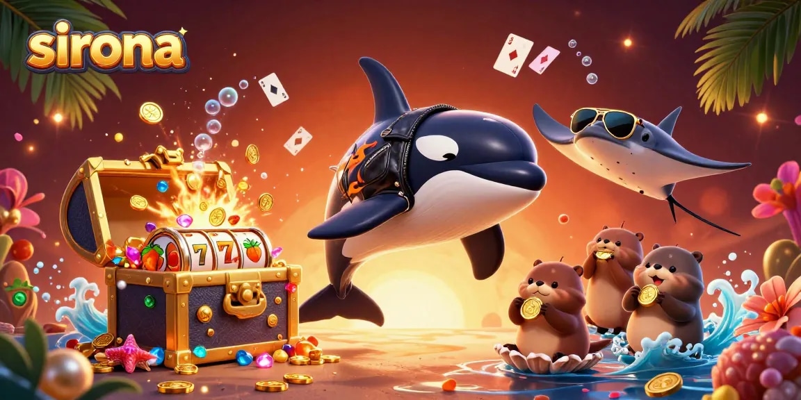 Join sirona's exciting underwater casino adventure featuring vibrant sea characters.