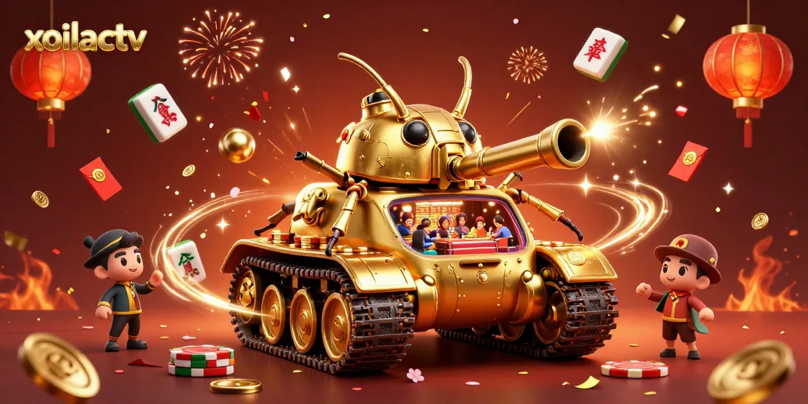 Experience thrilling action with xoilactv's casino-inspired playful scene filled with vibrant elements.
