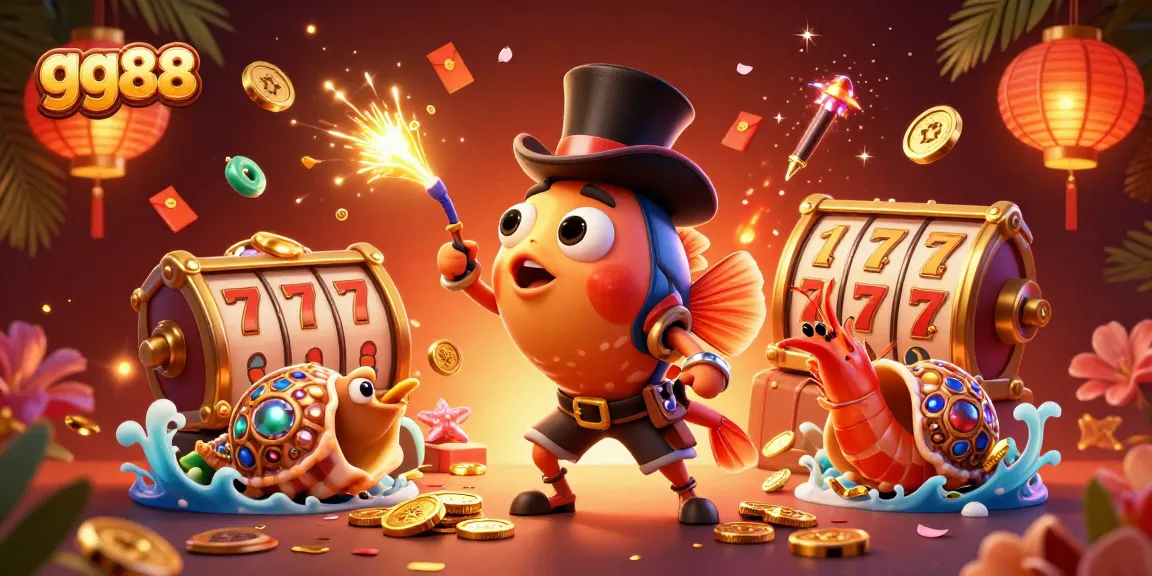 Engage in thrilling slots at gg88 with golden coins swirling around vibrant game elements.